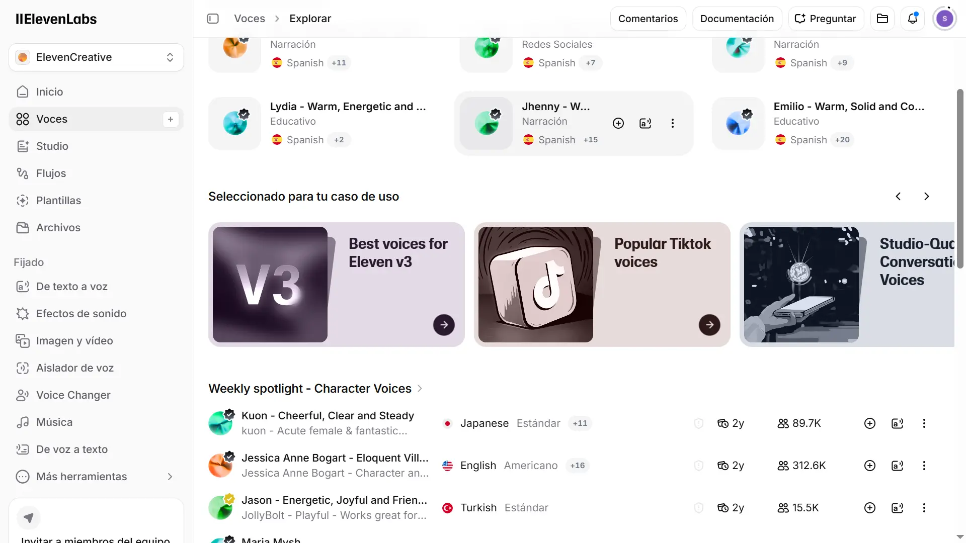 Eleven Labs - Generacion de audio con ia