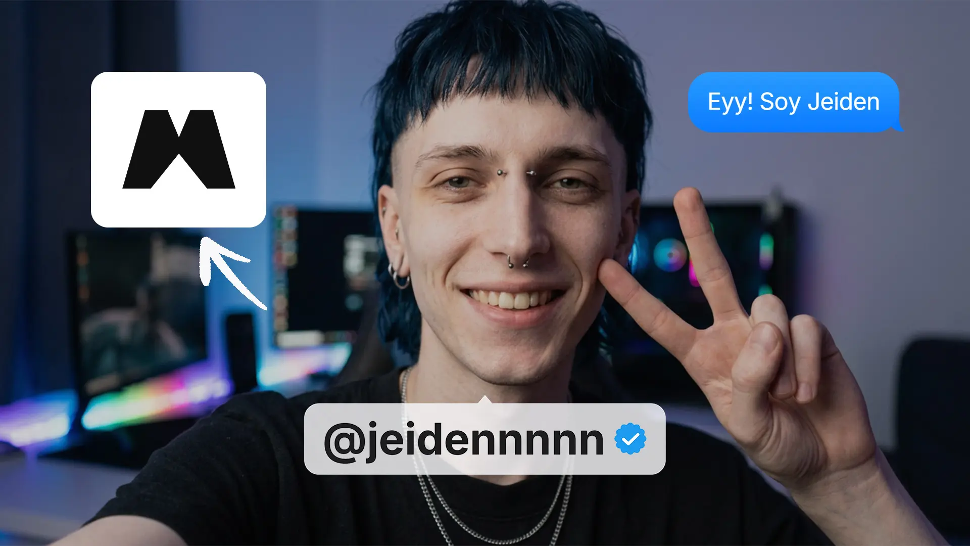 Jeiden — avatar creado con IA usando Magnific, modelo digital Visual Creator y Actor de Los Ángeles